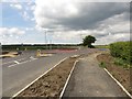 New roundabout on Netherton Lane, Bedlington in NE22 6PD