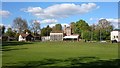 Hoe Bridge School cricket pitch in GU22 9HL