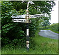 Signpost near South Pickenham in PE37 8DR