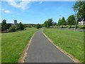Cycle path beside Glenburn Road in PA2 8NR