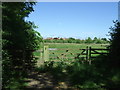 Field entrance and footpath off Croft Lane in SG6 4PY