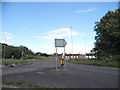 Roundabout on Wollaston Road, Bozeat in NN29 7LL