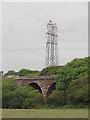 Kirk Beck Viaduct & modern pylons in CA21 2XS