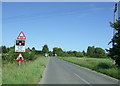 Approaching the level crossing on Meldreth Road in SG8 6NX