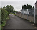 Entrance to Pengam Pavilion Allotments, Cardiff in CF24 2TT