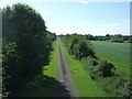 Disused railway from Cambridge to Sandy in CB23 7AG