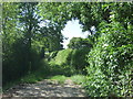 Farm track (footpath) off Barton Road (A603) in CB3 9LL