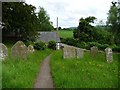 Churchyard path, Rowlestone in HR2 0DP