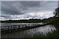 Fishing platform at Worsbrough reservoir. in S70 5NQ