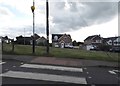 Zebra crossing on London Road, Raunds in NN9 6NQ