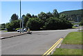 Trees on an A4119 roundabout, Llantrisant in CF72 9JS