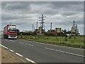 The A178 near The Huntsman Tioxide Greatham Works in TS25 2DF