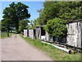 Old railway carriages used as storage in WR9 7SJ