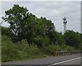 Phone mast by M25 at Scrubbs Farm bridge in WD3 4AZ