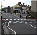 Zebra crossing on a Moorland Road hump, Splott, Cardiff in Splott Community