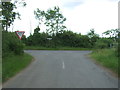 Minor road junction, Caudlesprings in IP25 6YF