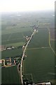 East Heckington and the straightened A17: aerial 2017 in PE20 3QF