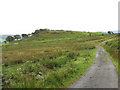 View back along the bend in the road in Brithdir and Llanfachreth Community