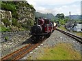 Porthmadog train entering Tanigrisiau Station in LL41 3TW