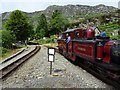 Porthmadog train leaving Tanigrisiau Station in LL41 3TW