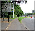 Directions sign in Old St Mellons, Cardiff in CF3 5EX