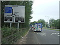 Bus stop and shelter on Beancross Road (A905) in FK3 8TR