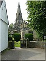 The entrance to St Clement's Churchyard, Horsley in DE56 0NH