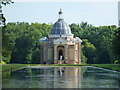 Long Water and The Archer Pavilion in Wrest Park, Bedfordshire in MK45 4HP