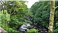 Afon Ogwen from the old railway bridge in LL57 3LU