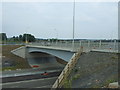 Road bridge over the extension to the M90 motorway in EH30 9ER