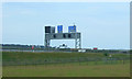 Gantry on the M9 Motorway near Junction 1a in EH29 9HF