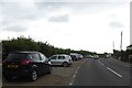 Cars parked by B1027, Hill Cottages in CO7 8RE