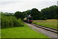 Dunster Castle Express approaching Leigh Wood Crossing in TA4 4BN