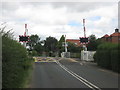 Level crossing on Dam Lane, Thorpe Willoughby in YO8 9PG