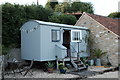Shepherd's hut at Hill Farm in BA1 9DG