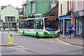 TrawsCymru Wright Pulsar bus YJ60 GDV at Market Square, Fishguard, Pembs in SA65 9BJ