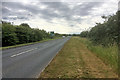 Looking West Along the A44, Wyre Piddle Bypass in WR10 2PX