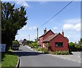 Red house at junction of Westbury Road and Tinhead Road, Edington in BA13 4PF