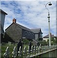 Polyn lamp y tu allan i Gapel Bethel / Lamppost outside Bethel chapel in Tal-y-bont (Ceredigion)