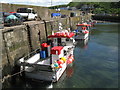 Fishing boats at Burnmouth in TD14 5SU