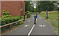 Cyclepath at Langford Way in LE5 0BN