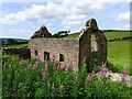 Ruined farm building by Malinscommon Lane in Ashleyhay