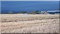 Lowering skies over Muir o' Lea stubble in PH7 3RN