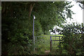 Footpath along the western edge of Pancake wood in HP5 3NX