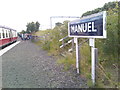 Platform at Manuel station in EH49 6LB
