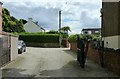 Private driveway with public footpath in DE56 0LL
