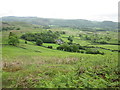 Looking down on Appletree Holme farm in Blawith and Subberthwaite