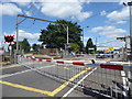 Green Street level crossing alongside Brimsdown station in EN3 7NJ