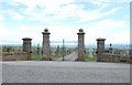 Gates to Gourdon Cemetery in Gourdon