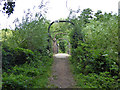 Footbridge on footpath to Horton in SL3 9PP